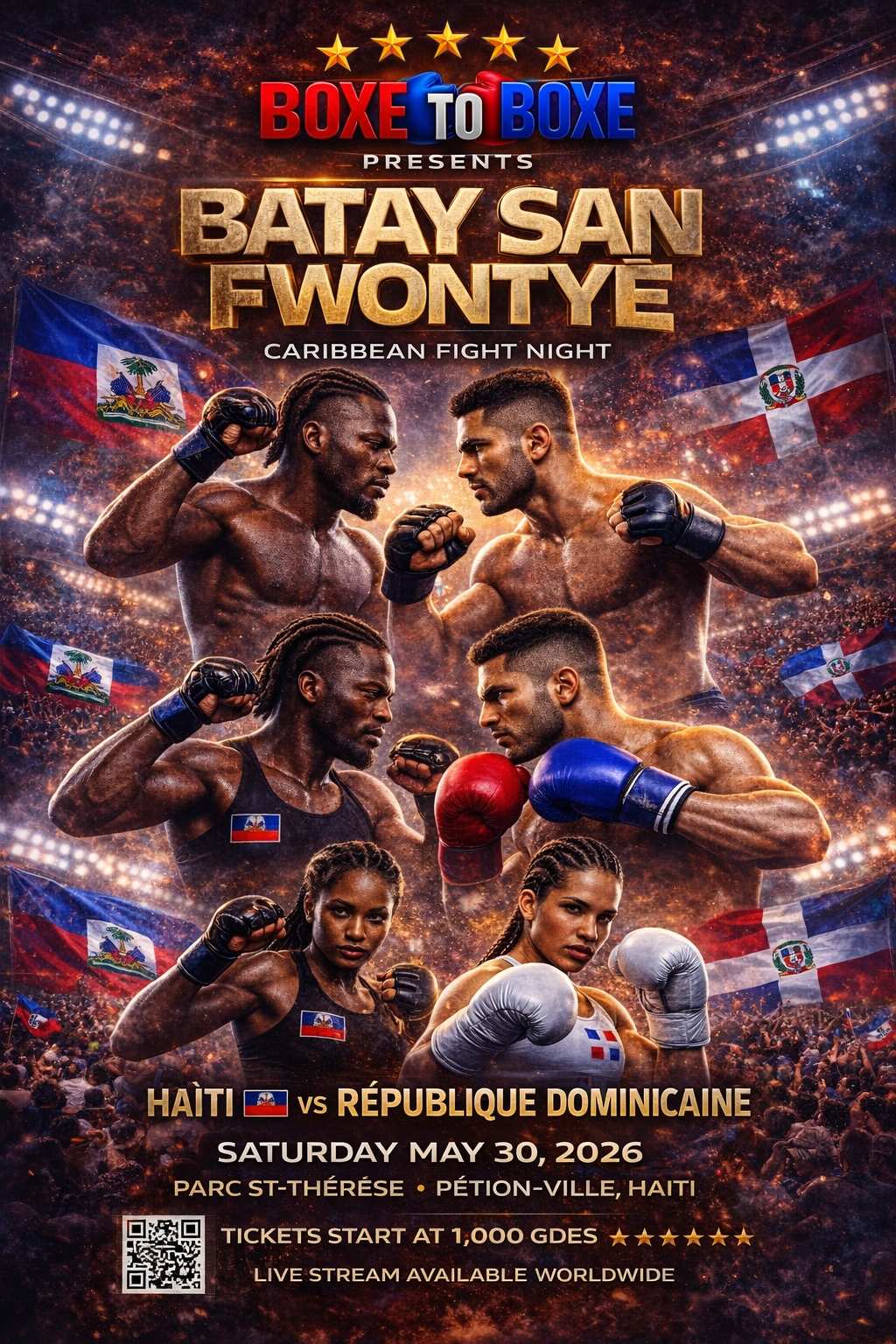 Batay San Fwontyè - Caribbean Fight Night